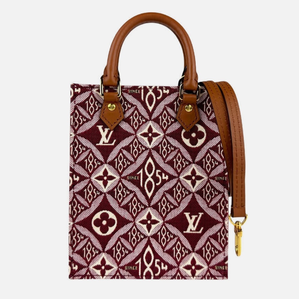 Auth Louis Vuitton Bag • Since 1854 Petit Sac Plat Jacquard Bag Authentic